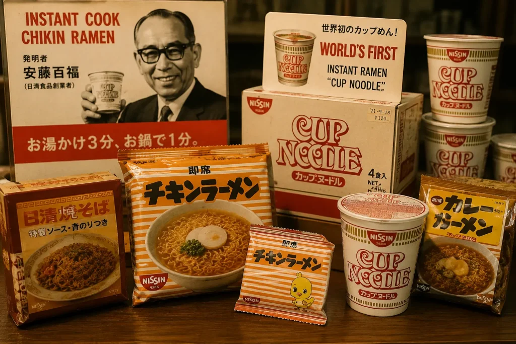 Early instant ramen products that transformed global noodle culture