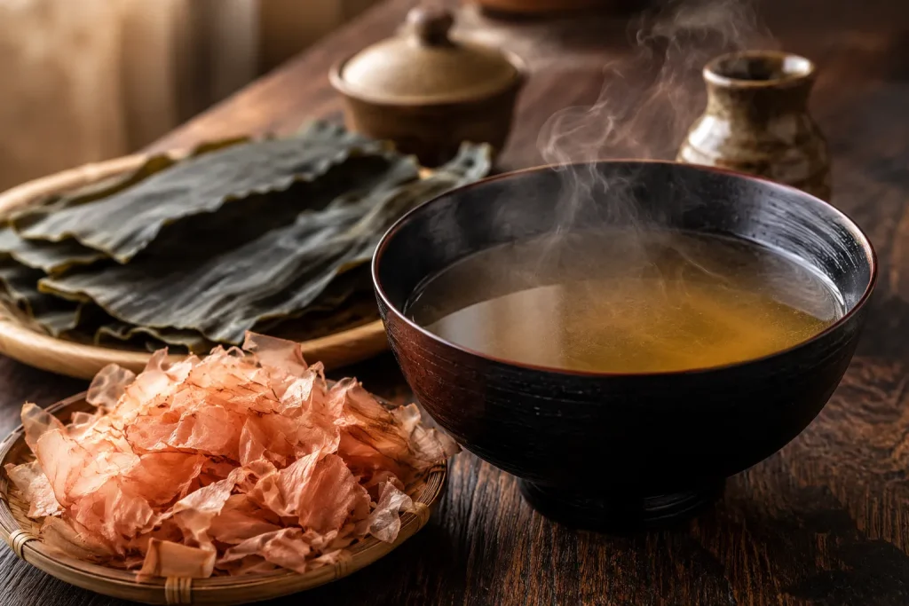 Traditional dashi broth showing why umami matters in Japanese cooking